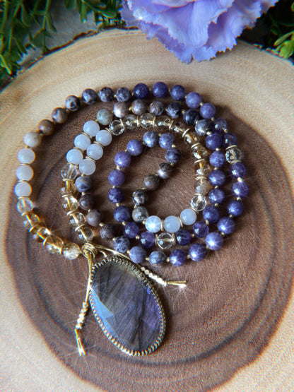 Serene Transformation Hand-Knotted Necklace