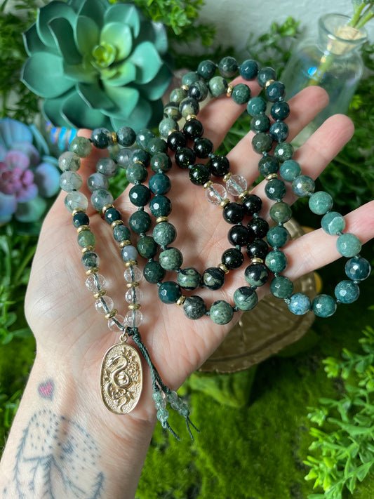 Sacred Serpent 🐍 Hand-Knotted Necklace