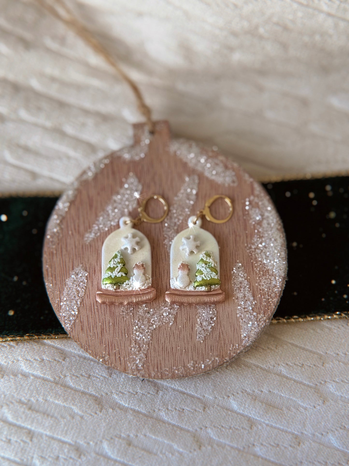 Winter Cloche Huggie Earrings