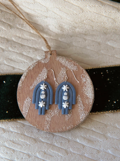 Boho Winter Snow Earrings