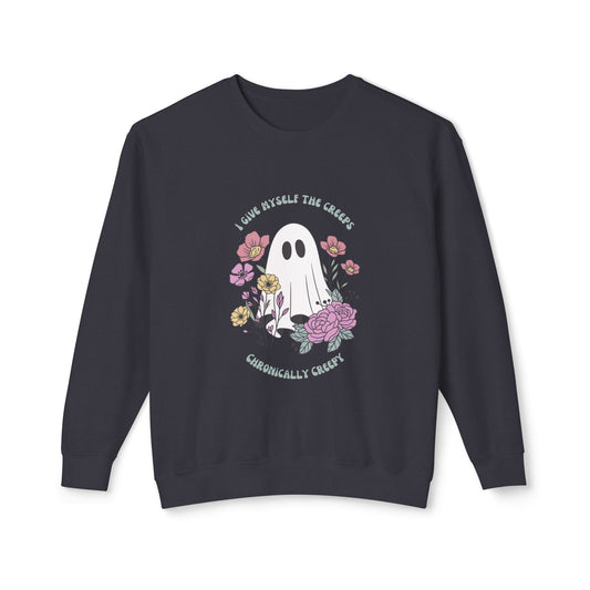 Chronically Creepy Lightweight Crewneck Sweatshirt