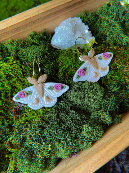 Garden Moth Earrings