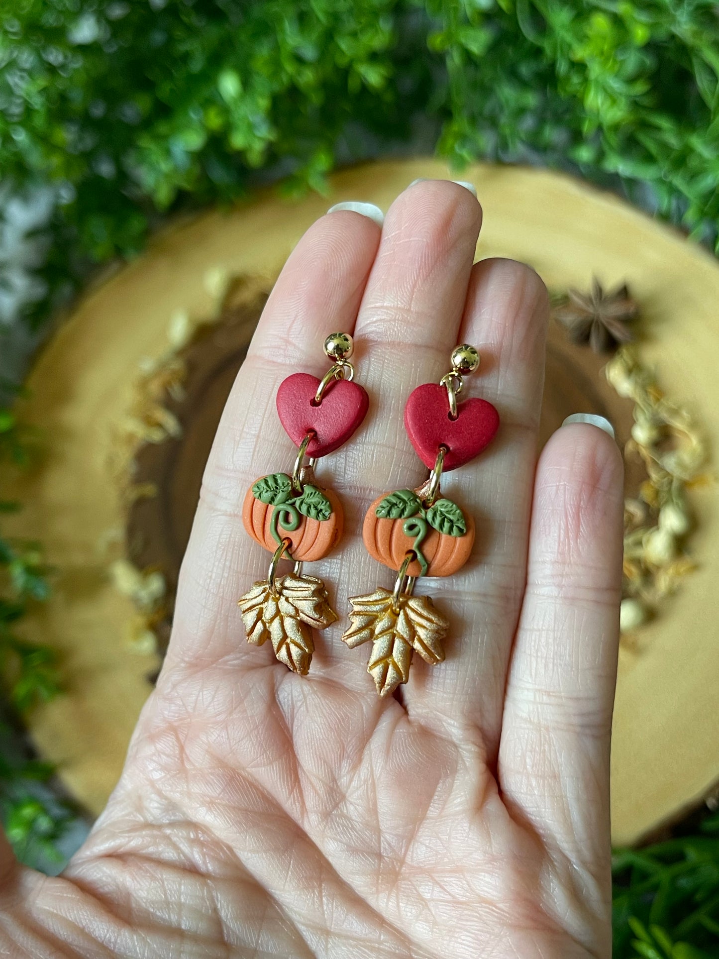 Autumn Lover Ball Post Earrings