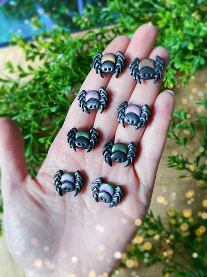 Baby Spider Stud Clay Earrings