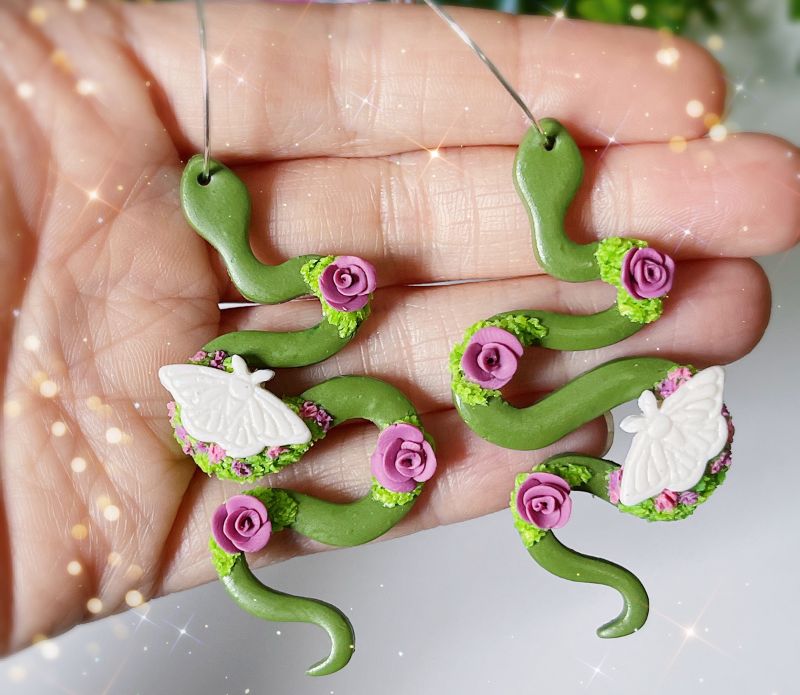 Garden Snake Earrings