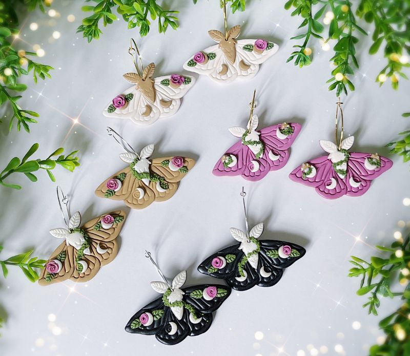 Garden Moth Earrings