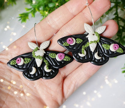 Garden Moth Earrings