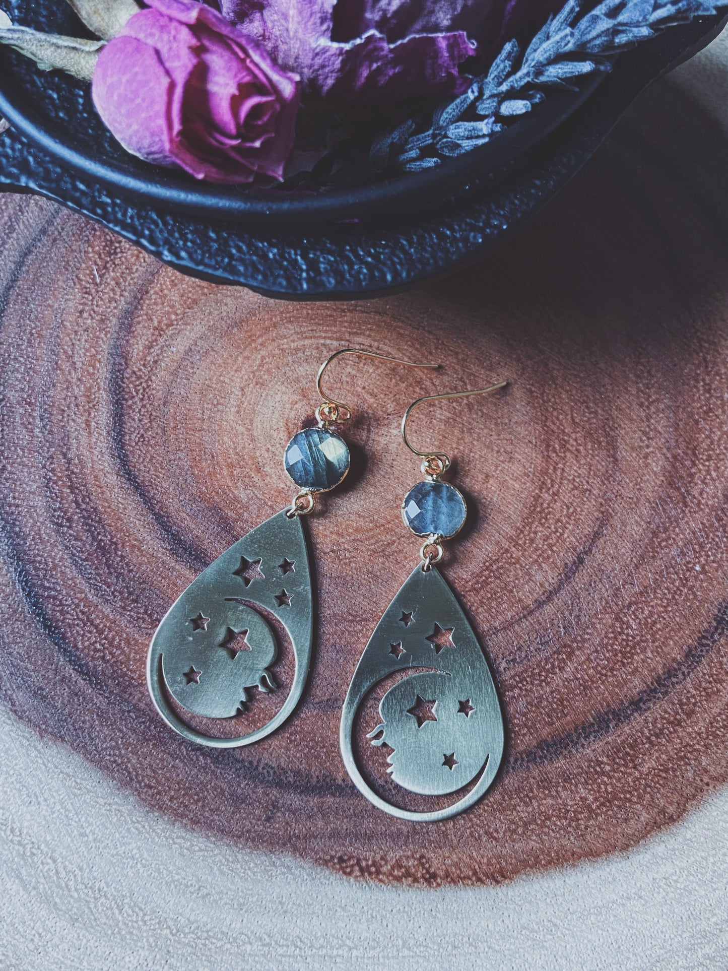 Man in the Moon Earrings